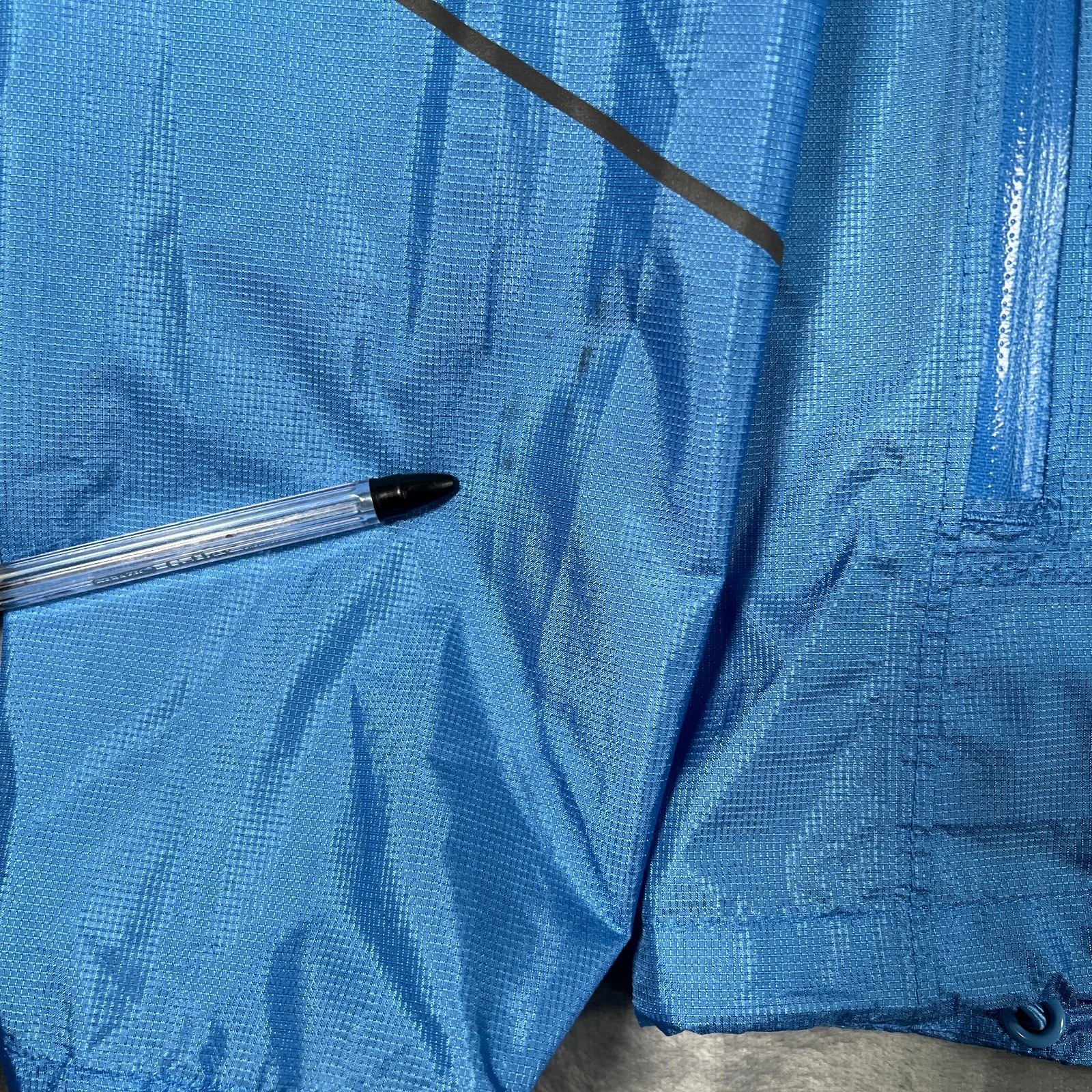 Outdoor Research Helium Rain Jacket Womens Medium Blue Lightweight Waterproof — image 5 of 8